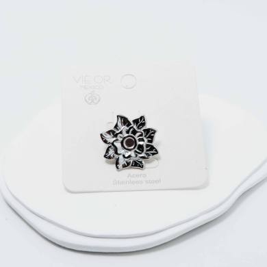 ANILLO ZO13060R Plateado Acero Inoxidable -2A54