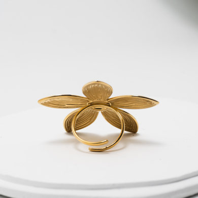 ANILLO ZO13091R Dorado Acero Inoxidable -A54