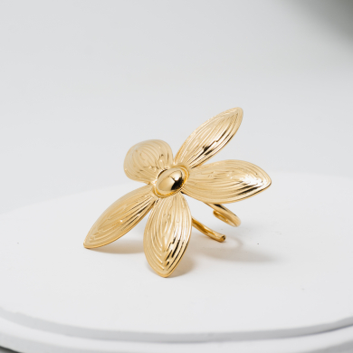 ANILLO ZO13091R Dorado Acero Inoxidable -A54