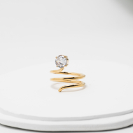 ANILLO ZO12761R Dorado Acero Inoxidable -A22
