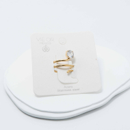 ANILLO ZO12761R Dorado Acero Inoxidable -A22
