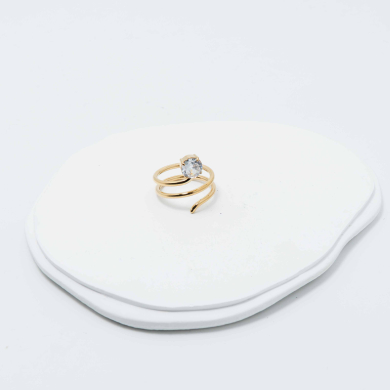 ANILLO ZO12761R Dorado Acero Inoxidable -A22