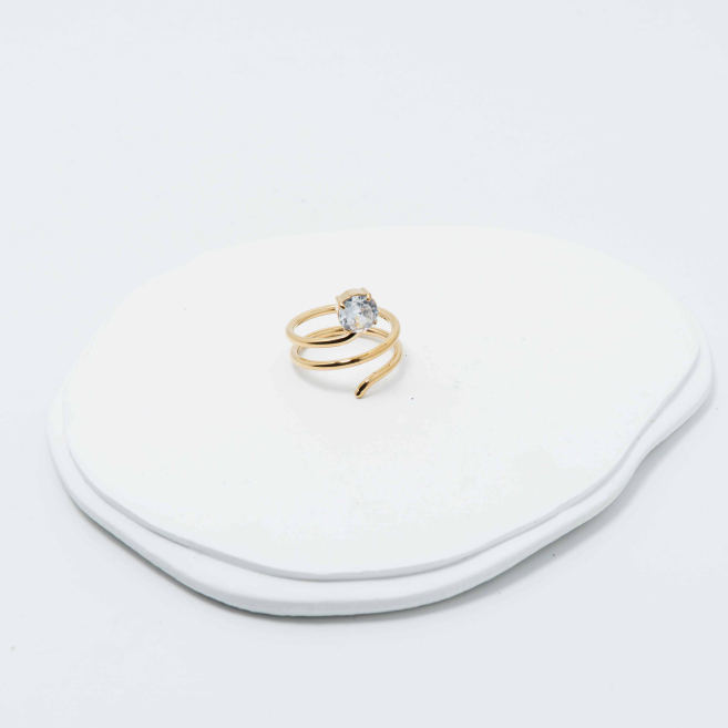 ANILLO ZO12761R Dorado Acero Inoxidable -A22