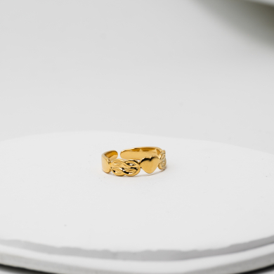 ANILLO ZO8570R Dorado Acero Inoxidable -2A37