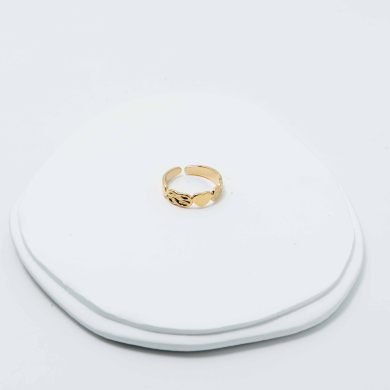 ANILLO ZO8570R Dorado Acero Inoxidable -2A37