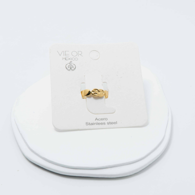 ANILLO ZO8570R Dorado Acero Inoxidable -2A37