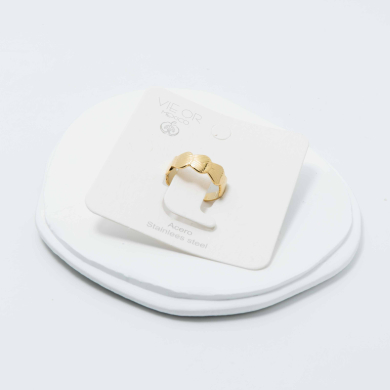 ANILLO ZO8573R Dorado Acero Inoxidable -2A37