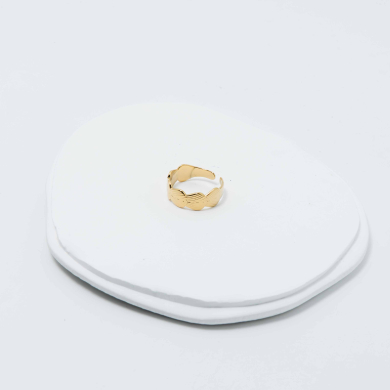 ANILLO ZO8573R Dorado Acero Inoxidable -2A37