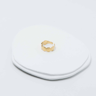 ANILLO ZO8573R Dorado Acero Inoxidable -2A37