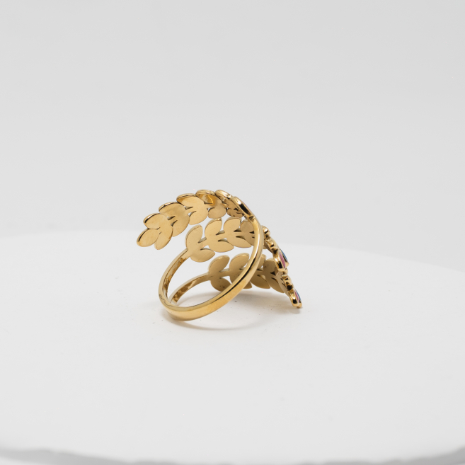 ANILLO ZO8729R D Multicolor Acero Inoxidable -A45