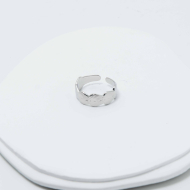 ANILLO ZO8573R Plateado Acero Inoxidable -2A37