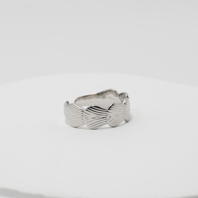 ANILLO ZO8573R Plateado Acero Inoxidable -2A37