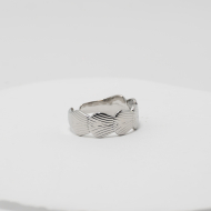 ANILLO ZO8573R Plateado Acero Inoxidable -2A37