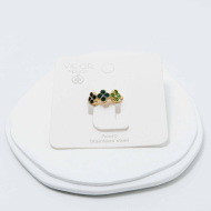 ANILLO ZO12759R D Verde Acero Inoxidable -A41