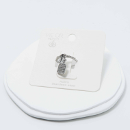 ANILLO ZO12764R Plateado Acero Inoxidable -A42