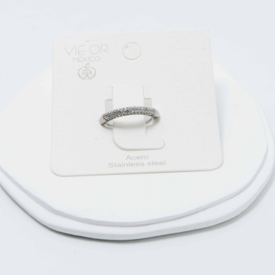 ANILLO ZO14781R Plateado Acero Inoxidable -A31