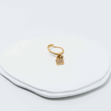 ANILLO ZO12764R Dorado Acero Inoxidable -A42