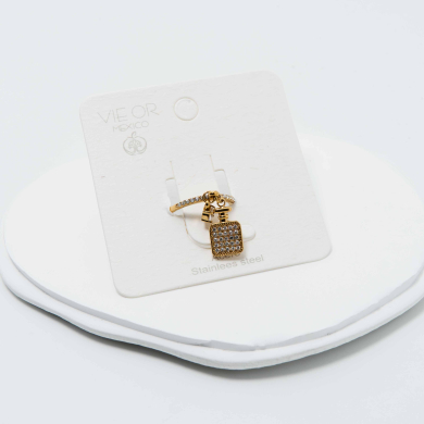 ANILLO ZO12764R Dorado Acero Inoxidable -A42