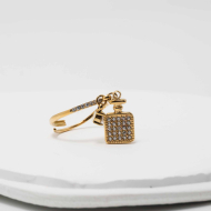 ANILLO ZO12764R Dorado Acero Inoxidable -A42