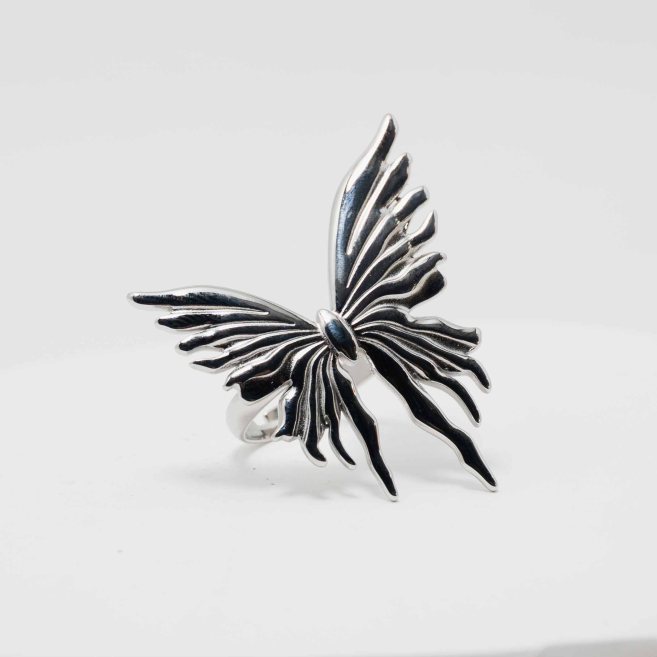 ANILLO ZO10398R150 Plateado Acero Inoxidable -A45