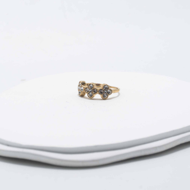 ANILLO ZO12759R D Blanco Acero Inoxidable -A41