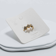 ANILLO ZO12759R D Blanco Acero Inoxidable -A41