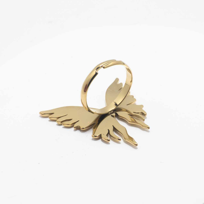 ANILLO ZO10398R150 Dorado Acero Inoxidable -A45