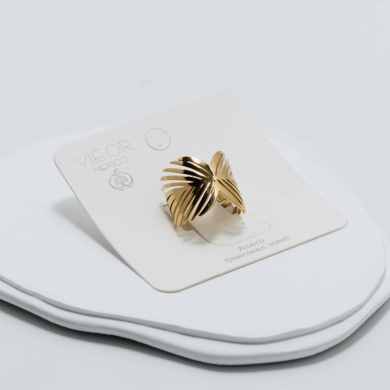 ANILLO ZO8056R Dorado Acero Inoxidable -A35