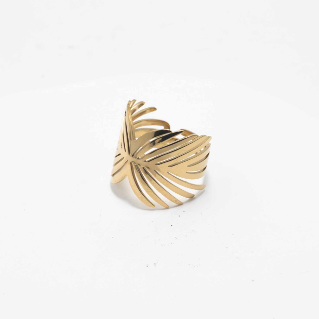 ANILLO ZO8056R Dorado Acero Inoxidable -A35