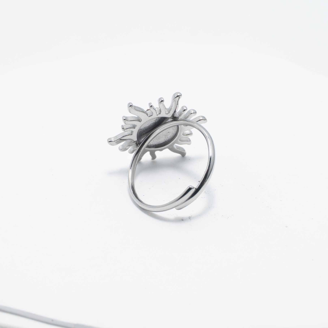 ANILLO Y00198 Plateado Acero Inoxidable -A42