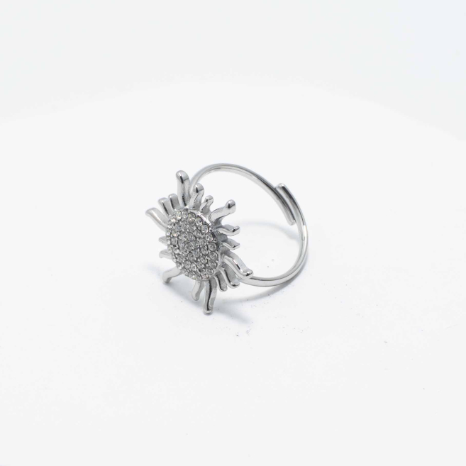 ANILLO Y00198 Plateado Acero Inoxidable -A42