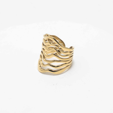 ANILLO ZO8820R Dorado Acero Inoxidable -A54