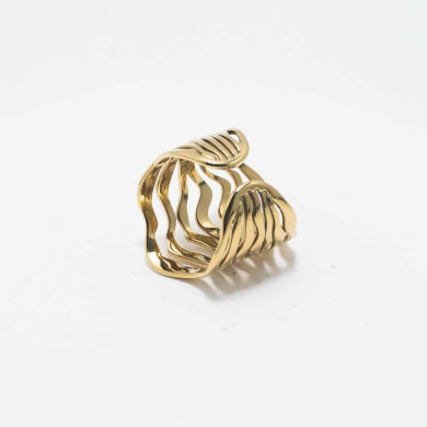 ANILLO ZO8820R Dorado Acero Inoxidable -A54