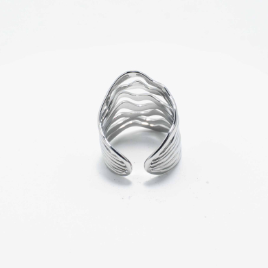 ANILLO ZO8820R Plateado Acero Inoxidable -A54