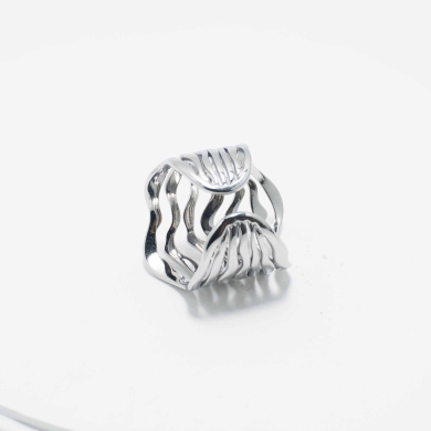 ANILLO ZO8820R Plateado Acero Inoxidable -A54