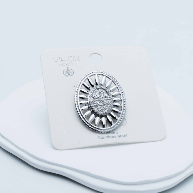 ARETES Y00218 Plateado Acero Inoxidable -2A38