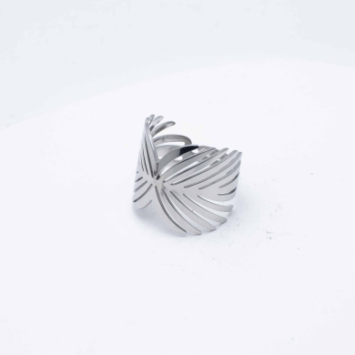 ANILLO ZO8056R Plateado Acero Inoxidable -A35