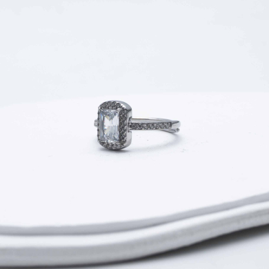 ANILLO ZO12763R Plateado Acero Inoxidable -A21