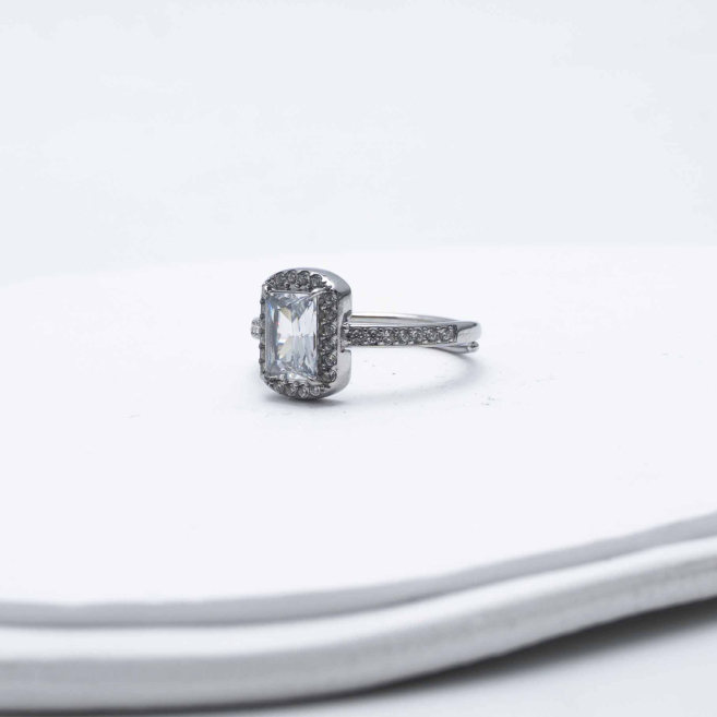 ANILLO ZO12763R Plateado Acero Inoxidable -A21