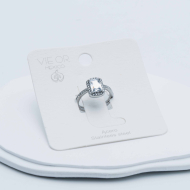 ANILLO ZO12763R Plateado Acero Inoxidable -A21