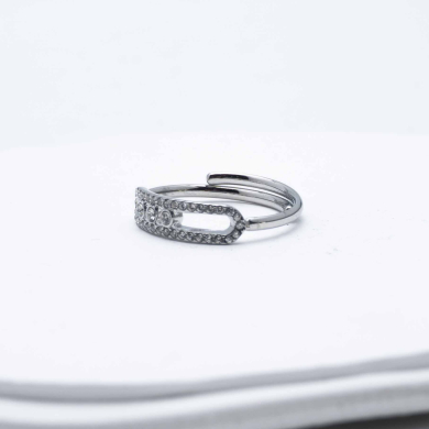 ANILLO ZO12996R Plateado Acero Inoxidable -A31