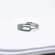 ANILLO ZO12996R Plateado Acero Inoxidable -A31