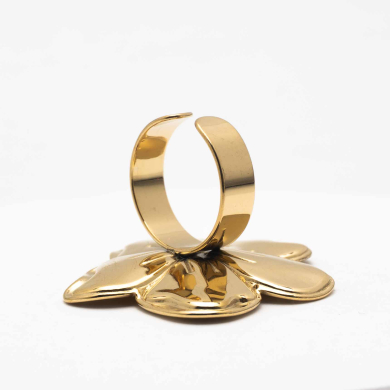 ANILLO Y00205 Dorado Acero Inoxidable -2A38