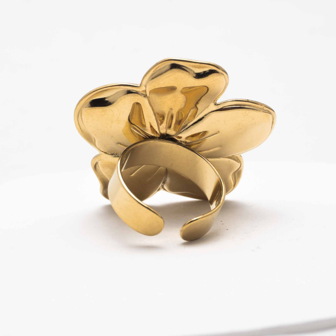 ANILLO Y00205 Dorado Acero Inoxidable -2A38