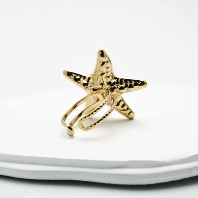 ANILLO Y00256 DORADO Acero Inoxidable -2A49