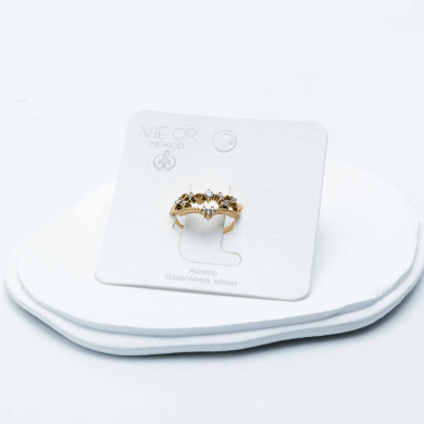 ANILLO ZO14782R JOYAS ACERO Acero Inoxidable -A21