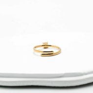 ANILLO ZO5948R Dorado Blanco Acero Inoxidable -A22