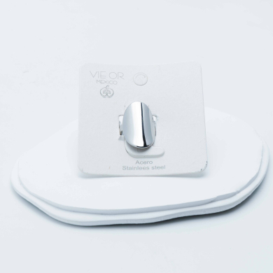 ANILLO ZO10272R150 Plateado Acero Inoxidable -A24