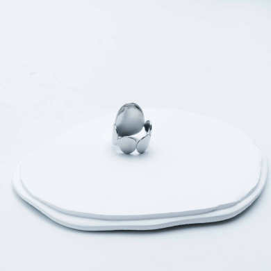 ANILLO ZO10272R150 Plateado Acero Inoxidable -A24