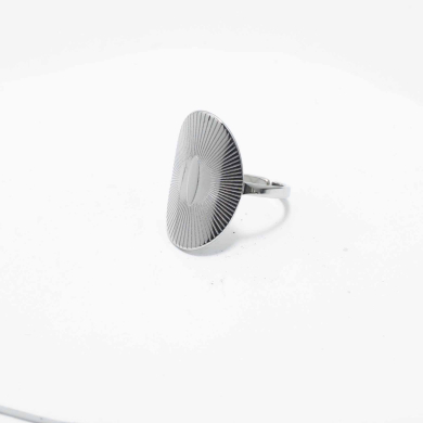ANILLO ZO8743R Plateado Acero Inoxidable -A45